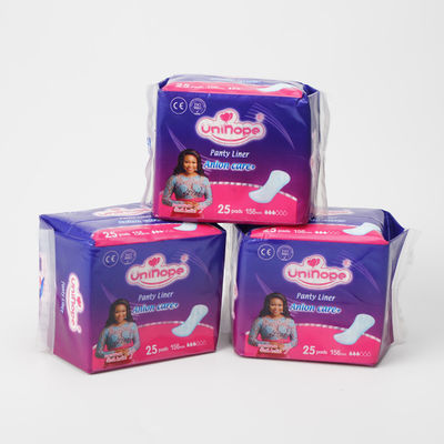 quality 155mm Unterwäsche Liner Einweg-Soft Printing Anion Sanitary Pad für Frauen Leistung factory